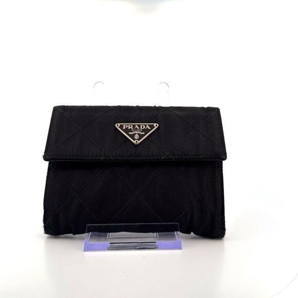 🖤 Prada Tessuto Quilted Nylon Wallet – Black - Picture 1 of 5